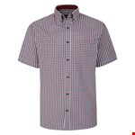 Kam S/S Classic Gingham Shirt - wine